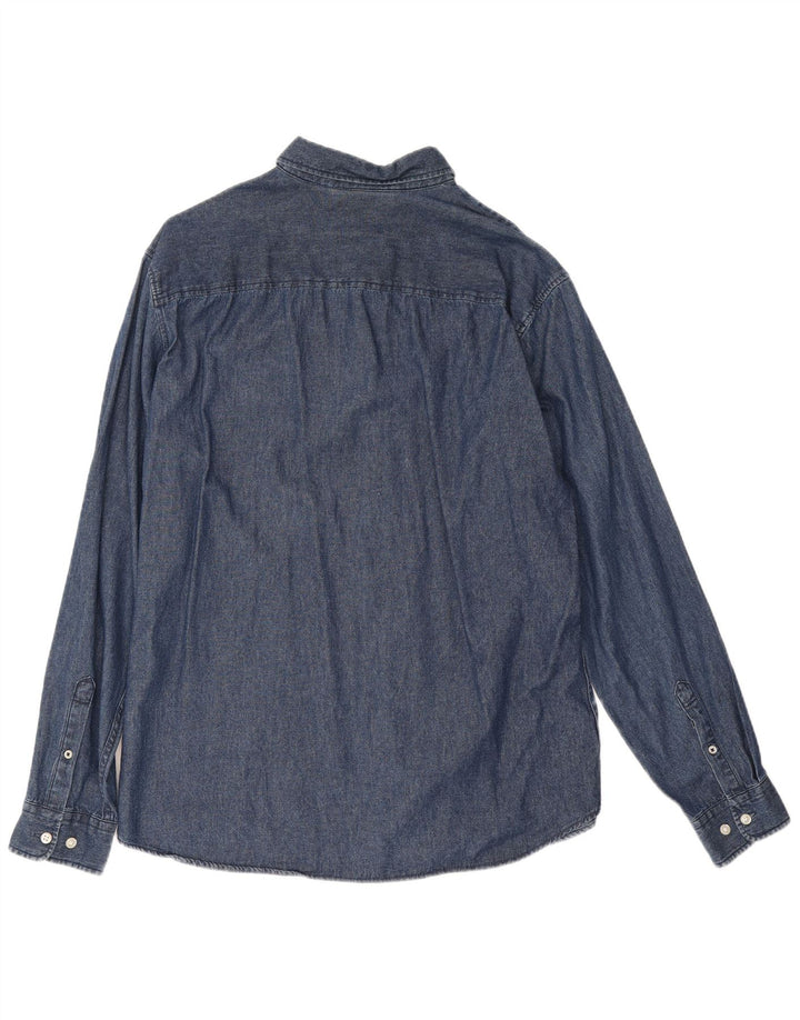 Jack & Jones Camisa Vaquera Hombre XL Azul Marino Algodón