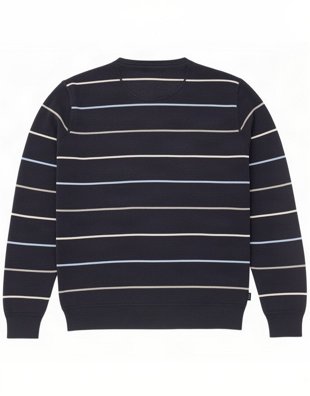 Gant Jersey de cuello redondo para hombre con rayas azul marino mediano