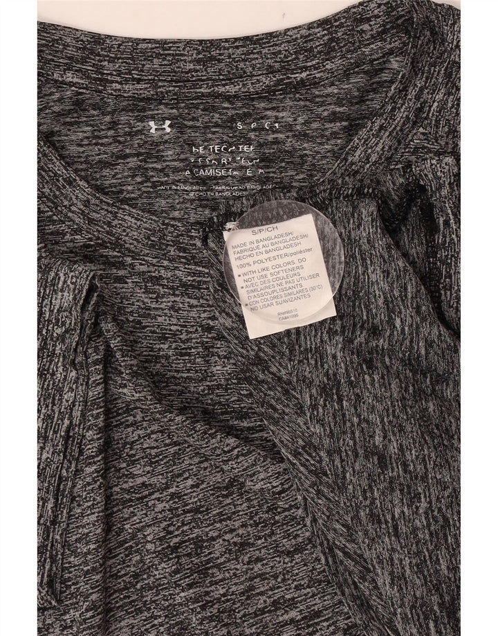 Camiseta Under Armour Hombre Top Small Gris Moteado Poliéster