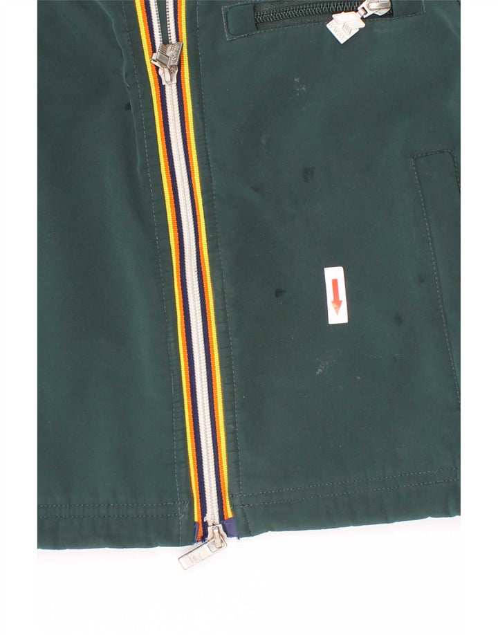 K-Way Chaqueta cortavientos con capucha para niño 4-5 años Verde Poliéster