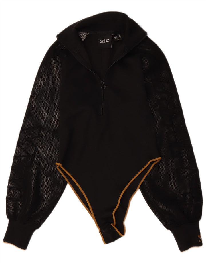 Adidas Body de manga larga Ivy Park para mujer UK 10 Pequeño Poliéster negro