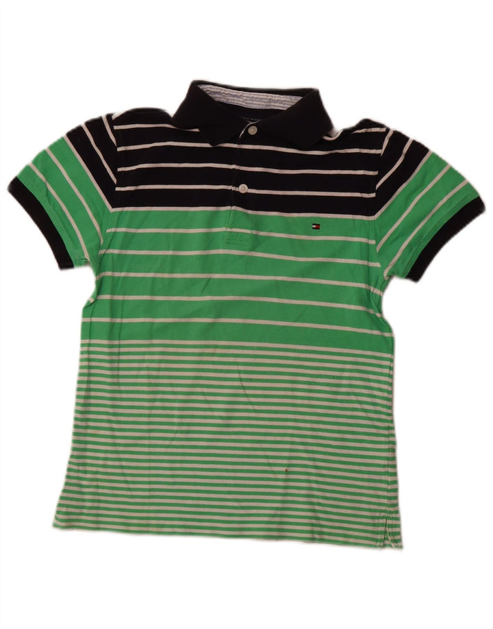 TOMMY HILFIGER Polo para niña 11-12 años Algodón color block verde