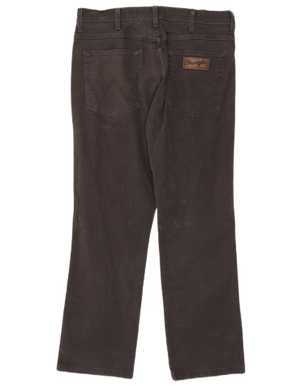 Wrangler Vaqueros Rectos Elásticos Arizona Para Hombre W33 L30 Algodón Gris