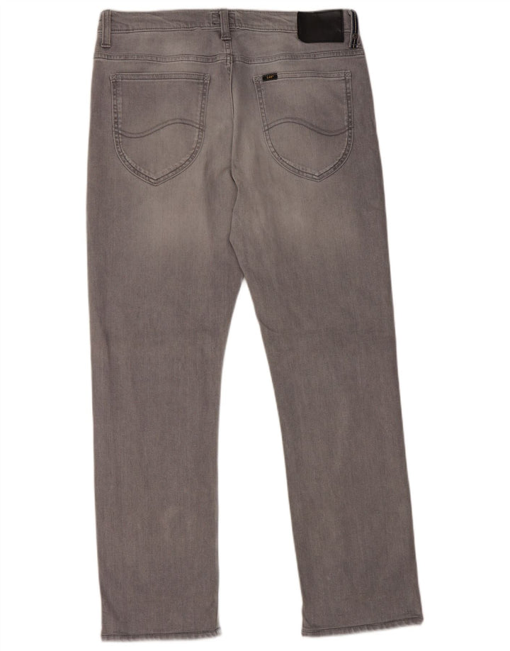 LEE Vaqueros rectos para hombre W32 L29 Algodón gris