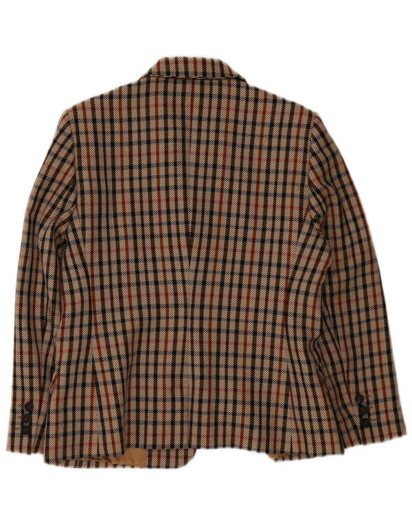DAKS Chaqueta tipo blazer de 2 botones para mujer Reino Unido 14 Mediana Cuadros multicolores