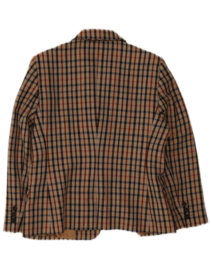 DAKS Chaqueta tipo blazer de 2 botones para mujer Reino Unido 14 Mediana Cuadros multicolores