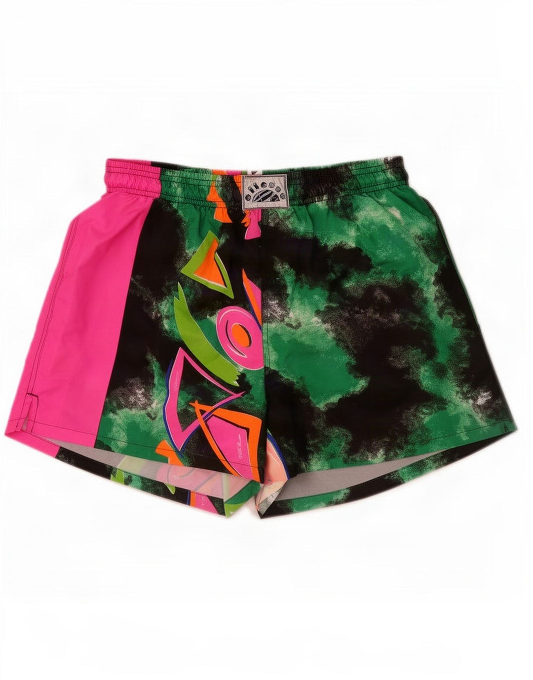 Ellesse Hombre Shorts deportivos con estampado de poliéster color block verde medio
