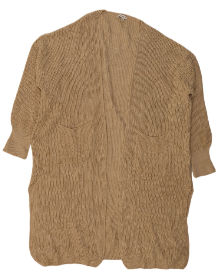 Topshop Cárdigan abierto de gran tamaño para mujer, talla 40, color beige medio