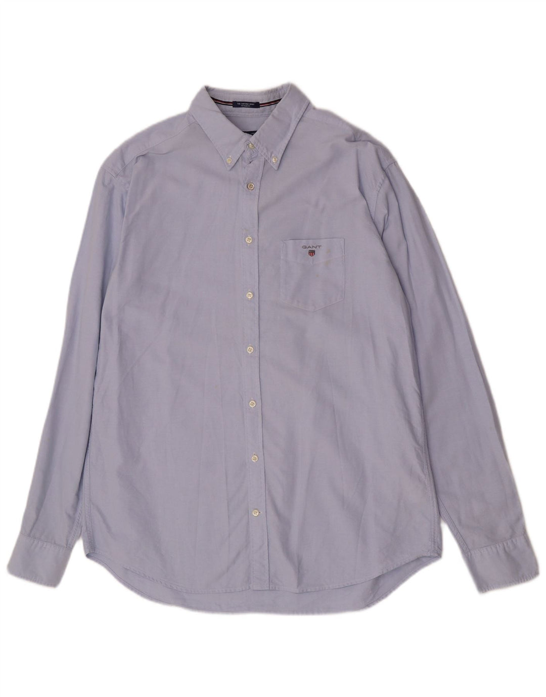 Gant Camisa de corte regular para hombre Talla 17 1/2 XL Algodón azul