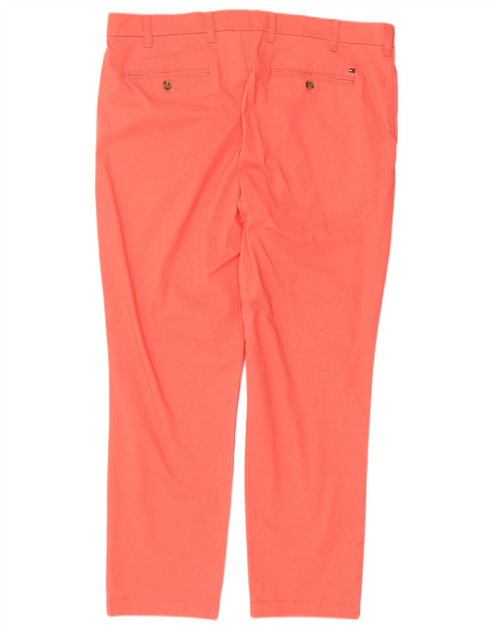 Tommy Hilfiger Pantalones chinos ajustados para hombre W38 L30 Algodón rosa