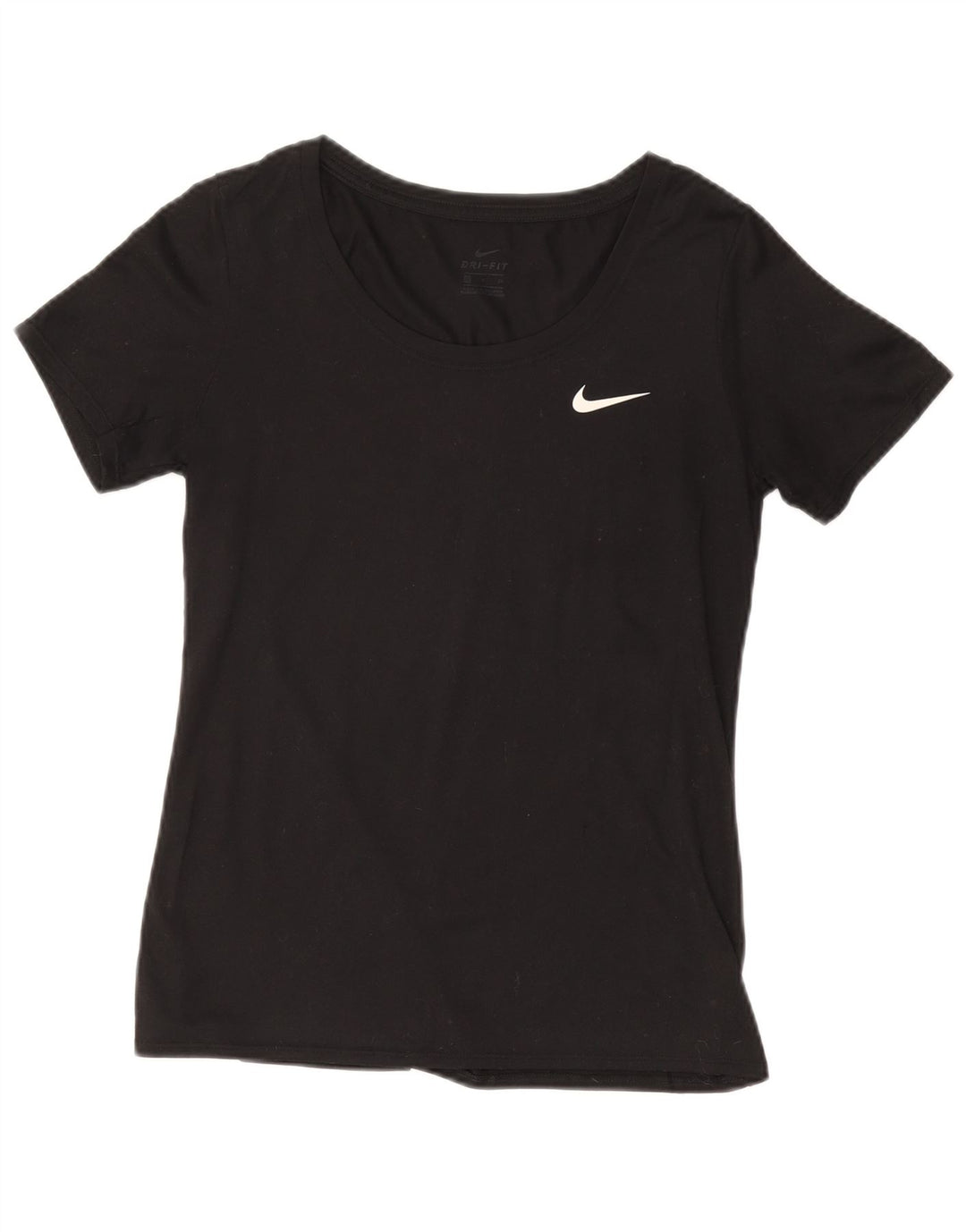 NIKE Camiseta Dri Fit para Mujer UK 10 Small Black