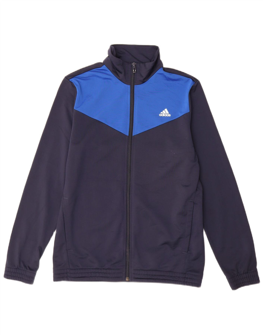 ADIDAS Chaqueta de chándal para niño 14-15 años Azul marino Colorblock