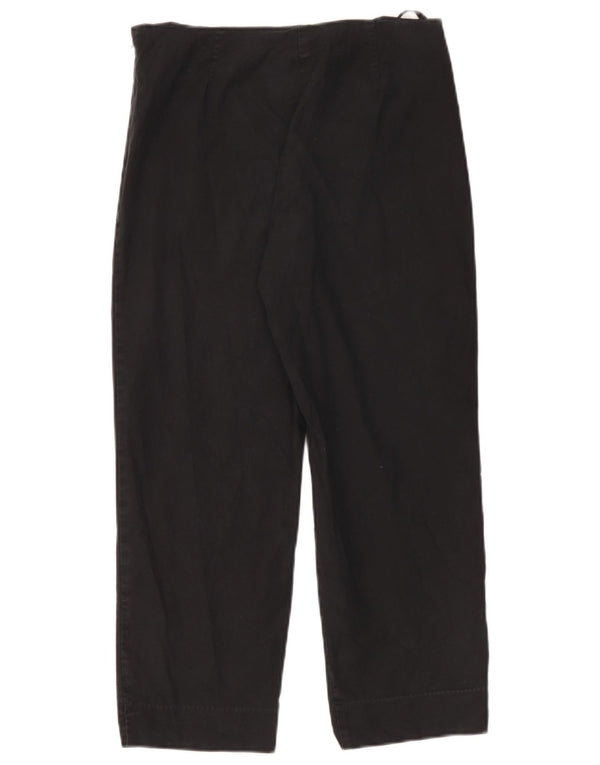 Gap Pantalones capri rectos para mujer UK 8 Small W28 L24 Algodón negro