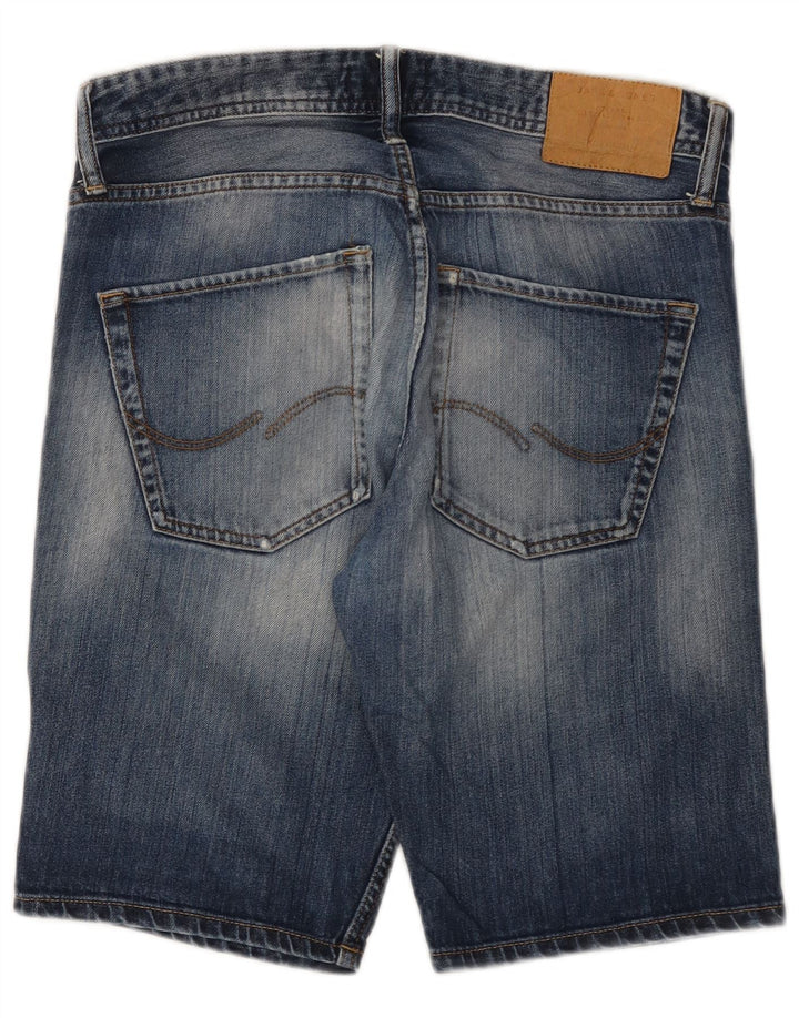 Jack & Jones Mens Regular Fit Denim Shorts Small W32 Algodón Azul