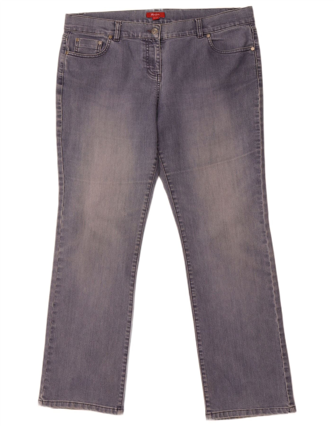 Monsoon Vaqueros rectos para mujer UK 46 Large W38 L31 Algodón azul