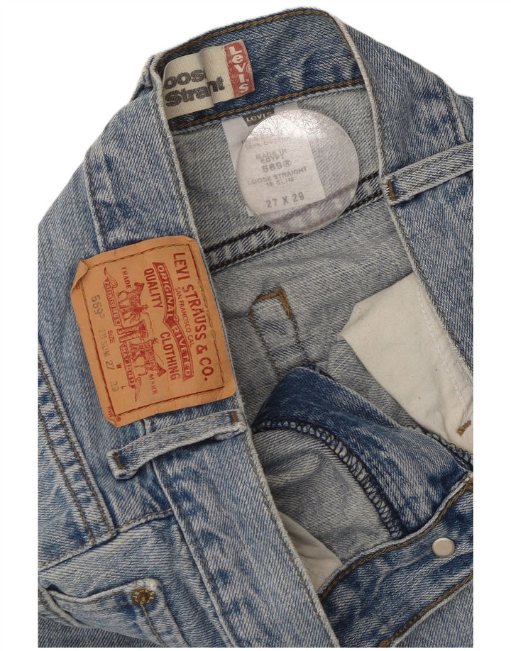 Levi's Mujer 569 Vaqueros Rectos De Corte Holgado W27 L29 Algodón Azul