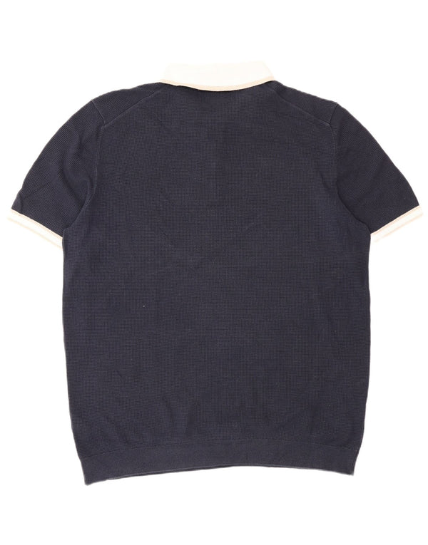 Marks & Spencer Polo para hombre XL Algodón color block azul marino
