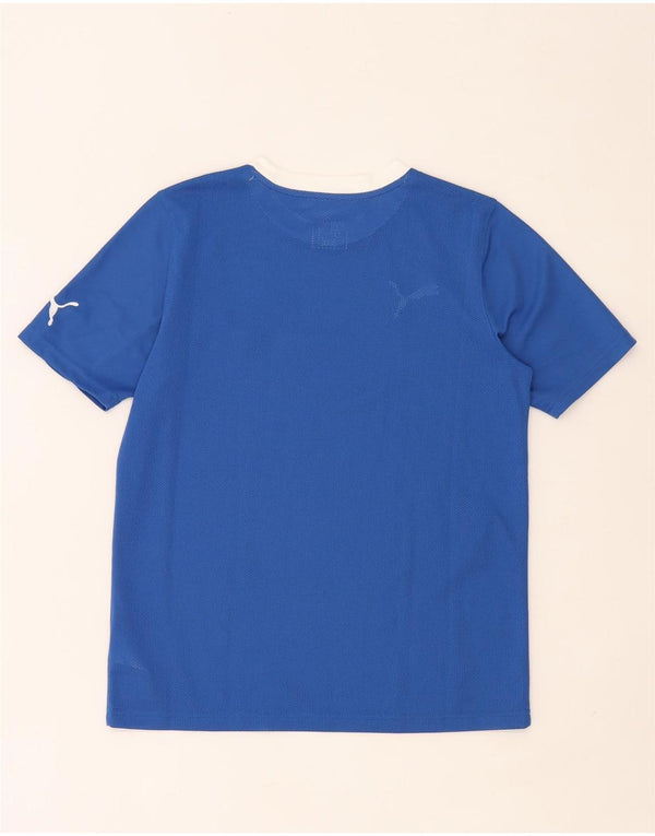 Puma Boys Italia Graphic Camiseta Top 13-14 años Azul Poliéster