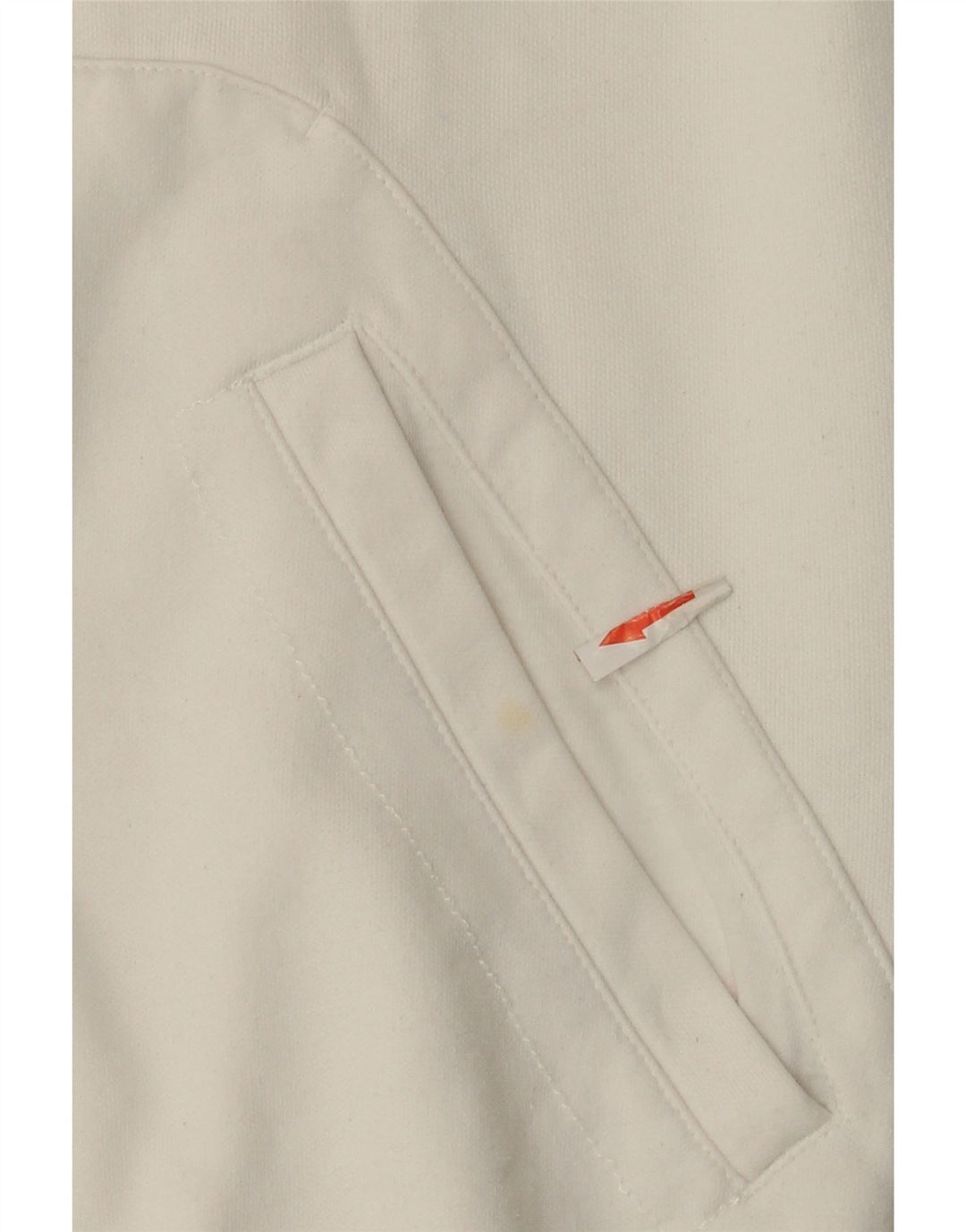Puma Mens Graphic Chándal Top Chaqueta Pequeña Algodón Blanco