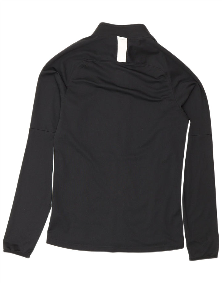 Nike Hombre Dri Fit Chándal Top Chaqueta Pequeña Negro Colorblock Poliéster