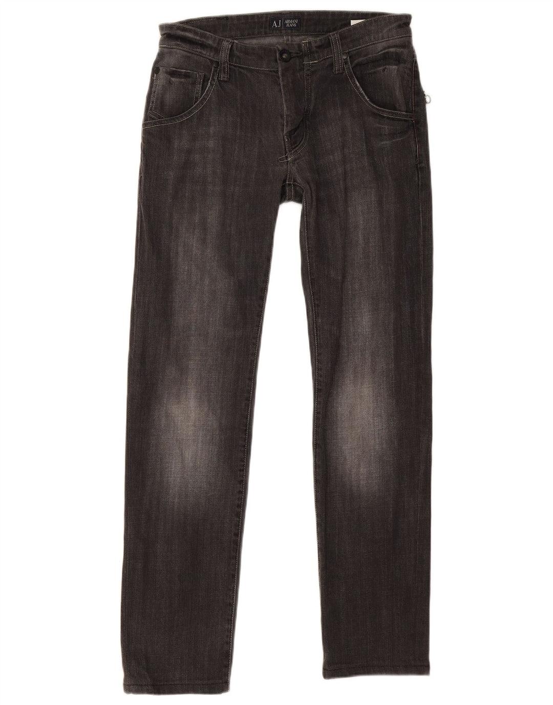 Armani Mens Slim Jeans W31 L30 Algodón Gris