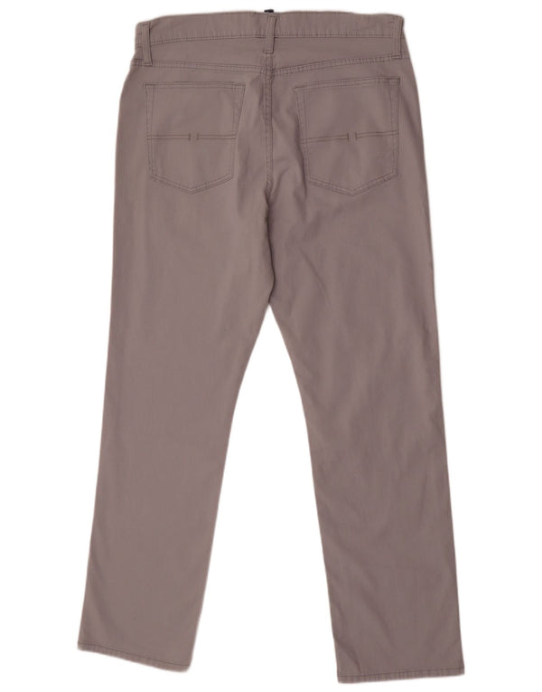 Asociación de Polo de EE. UU. Pantalones casuales rectos para hombre W34 L30 Algodón gris