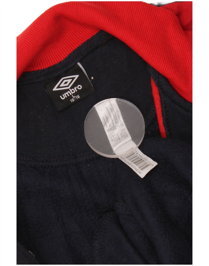 Umbro Chaqueta de chándal para niños 15-16 años Grande Azul Marino Colorblock
