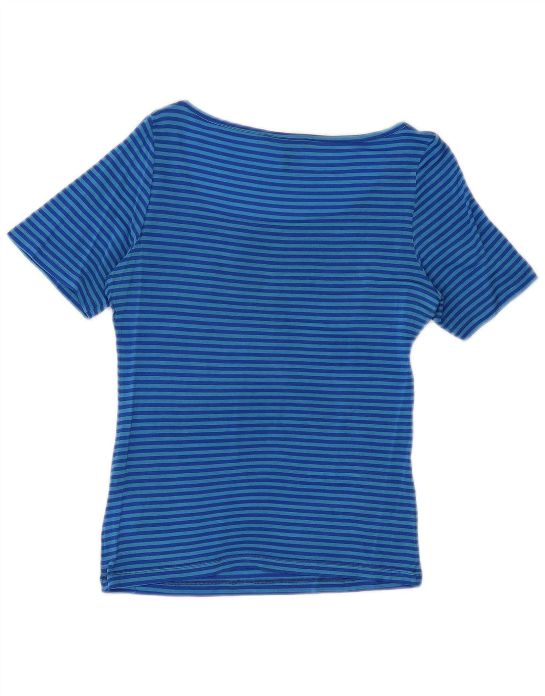 Roccobarocco Camiseta para mujer Top US 8 Acetato de rayas azul mediano