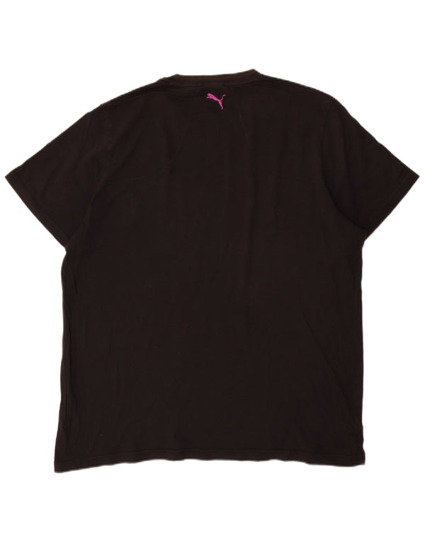 Puma Camiseta gráfica para hombre Top 2XL Negro