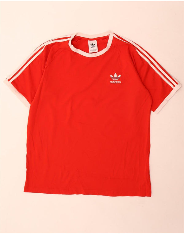 Adidas Camiseta Hombre Top XL Rojo Algodón