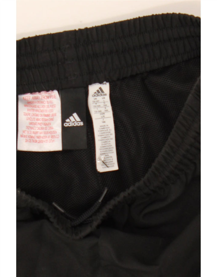 Adidas Pantalones cortos deportivos para niño 13-14 años Negro Colorblock Poliéster