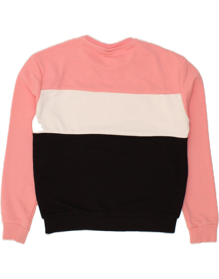 FILA Womens Oversized Sweatshirt Jumper UK 10 Small Multicoloured Vintage Fila and Second-Hand Fila from Messina Hembry 