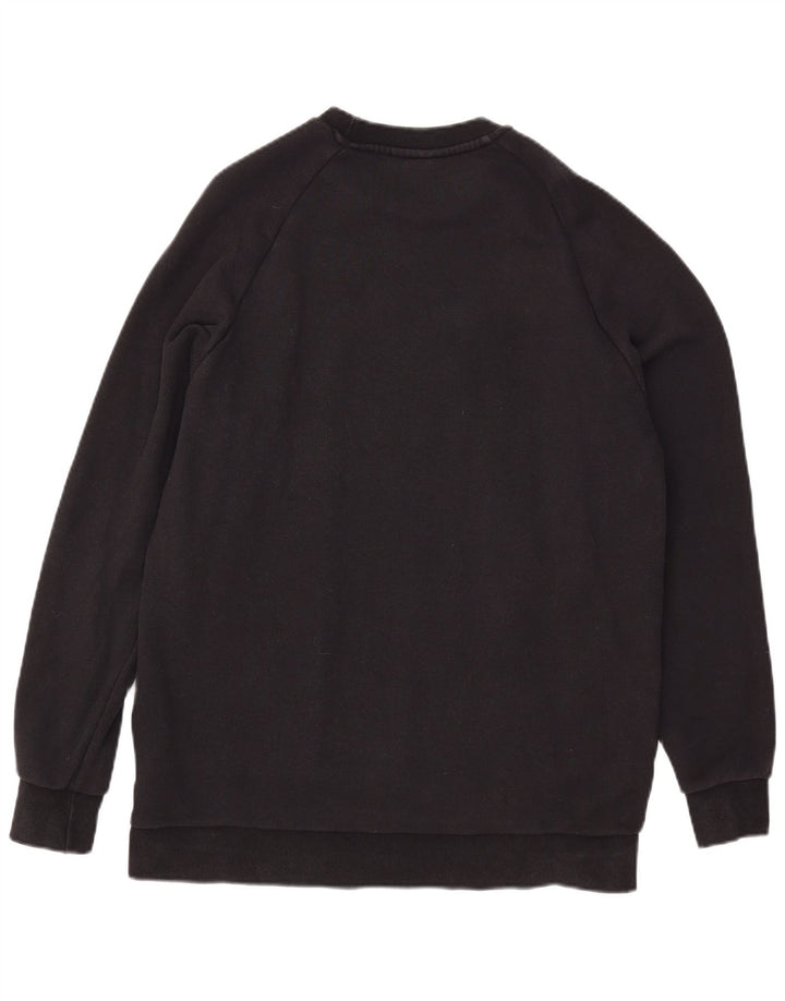 Adidas Hombre Sudadera Gráfica Jumper Grande Algodón Negro