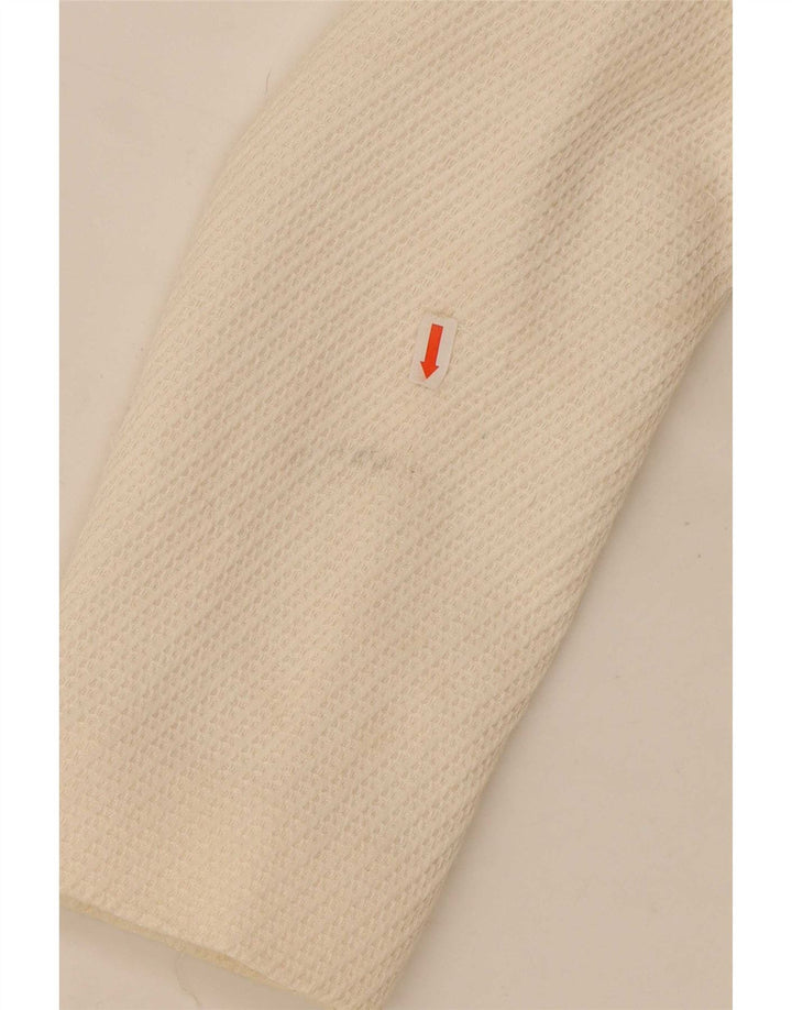 Zara Chaqueta Americana Abierta para Mujer UK 12 Medium Off White