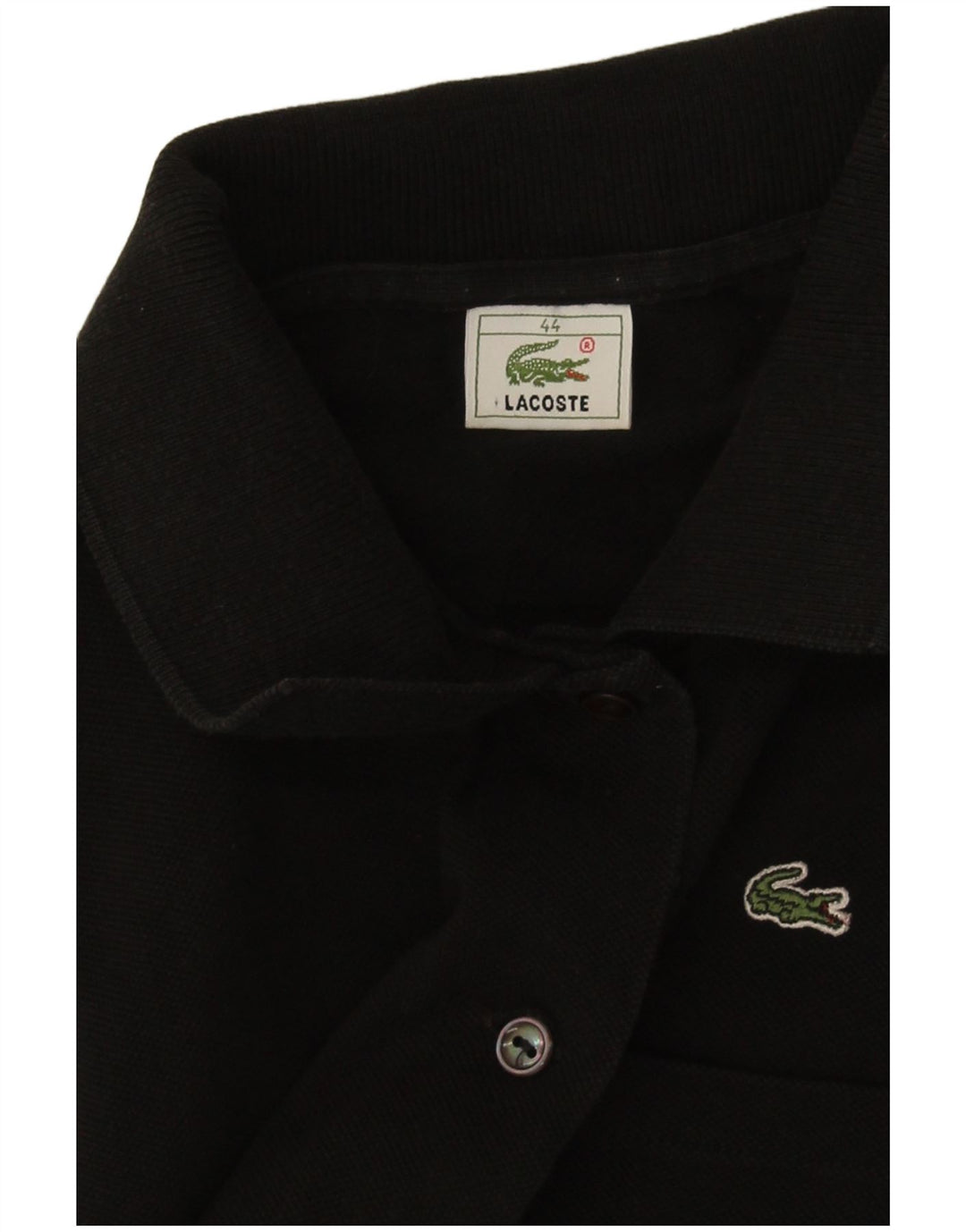 Lacoste Blusa sin mangas corta para mujer Talla 44 Grande Negro