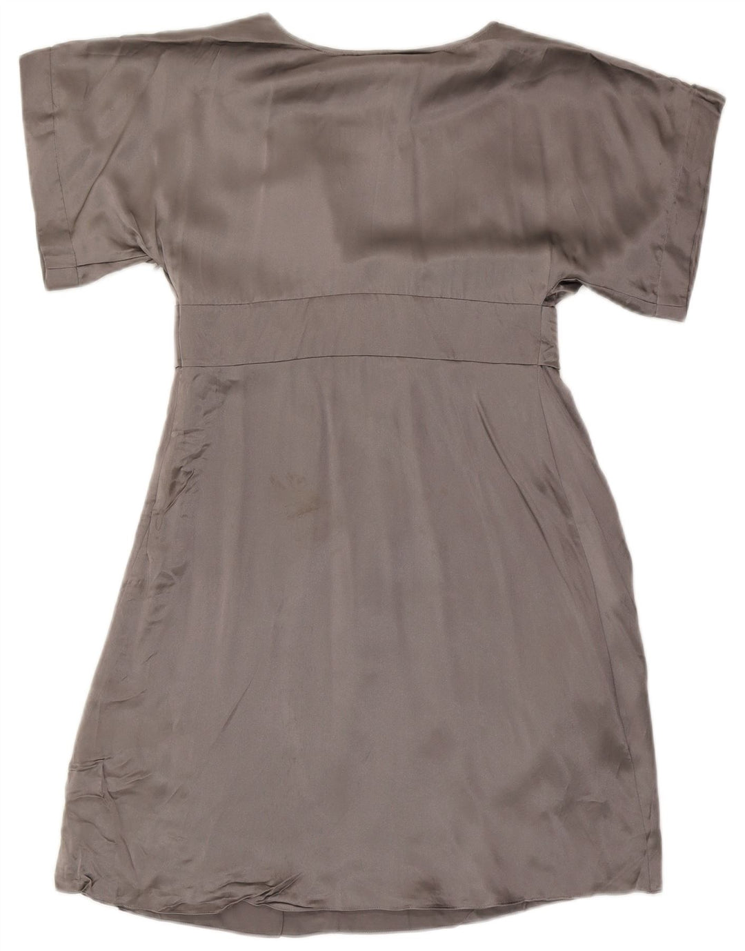 Ted Baker Vestido Imperio Para Mujer Talla 3 Seda Gris Medio