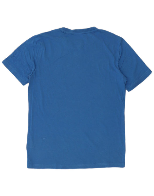 Puma Camiseta gráfica para hombre Top Small Blue Cotton