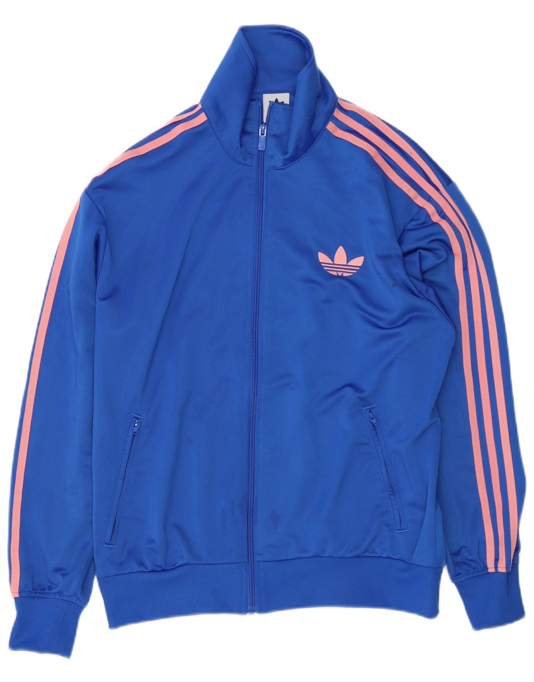 Adidas Mujer Chándal Top Chaqueta UK 12/14 Medio Azul Poliéster