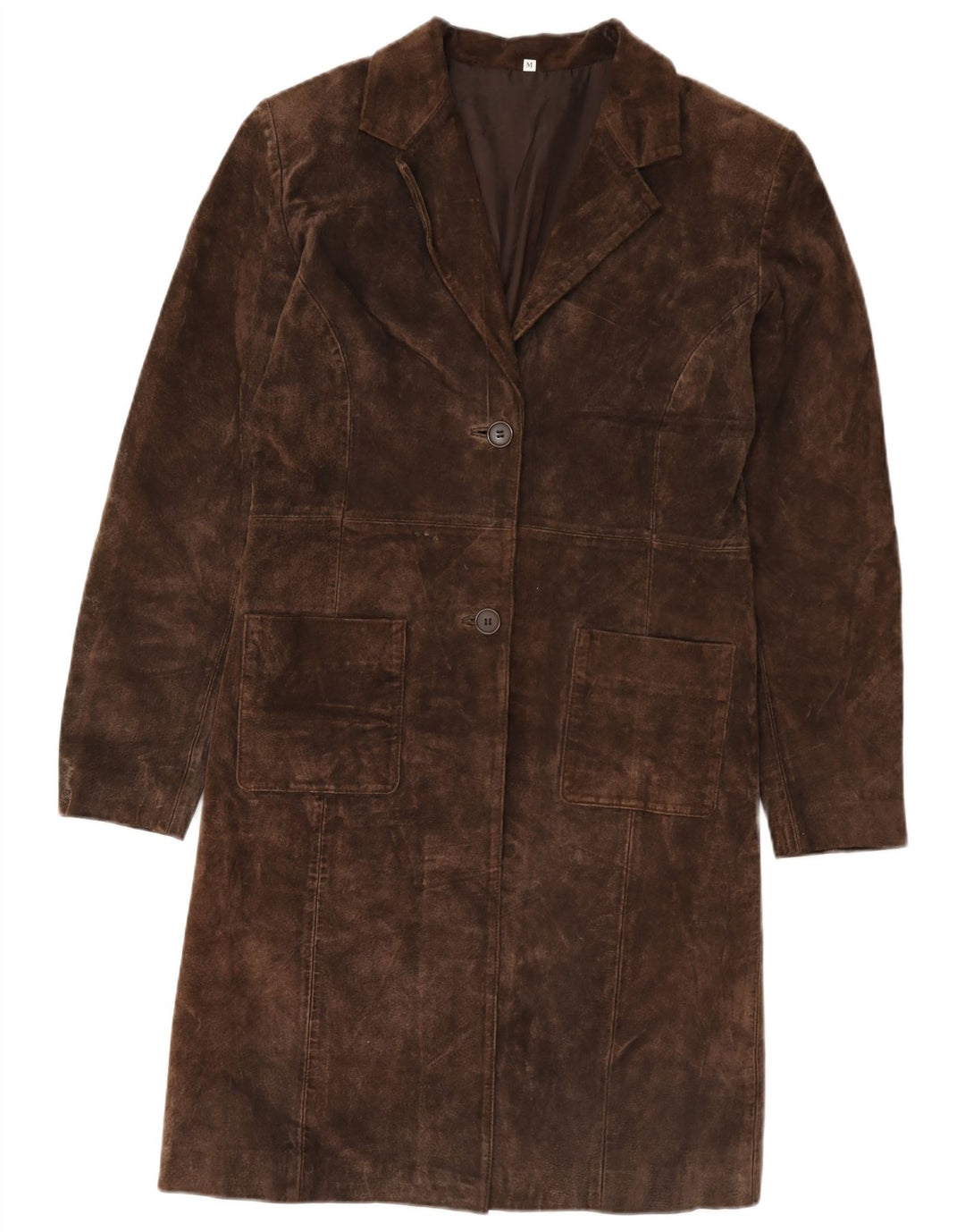 Abrigo de gamuza vintage para mujer UK 44 Marrón medio