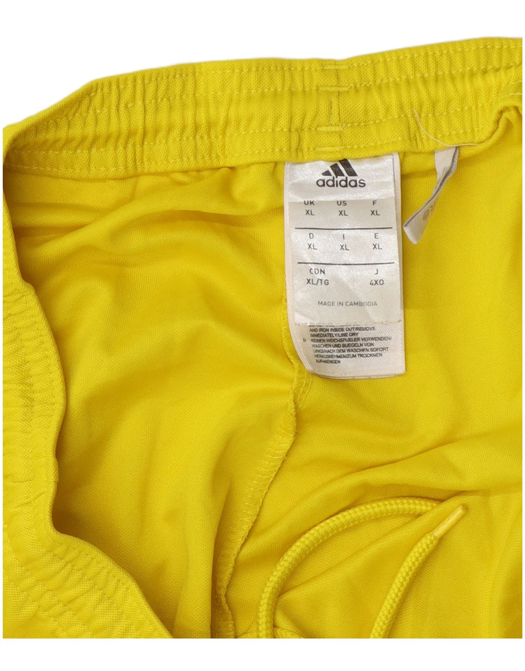 Adidas Mens Climalite Sport Shorts XL Amarillo Poliéster