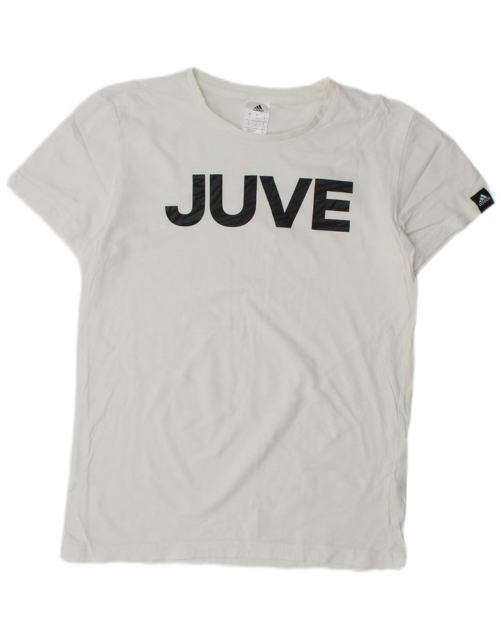 Adidas - Camiseta gráfica para hombre, talla pequeña, color blanco