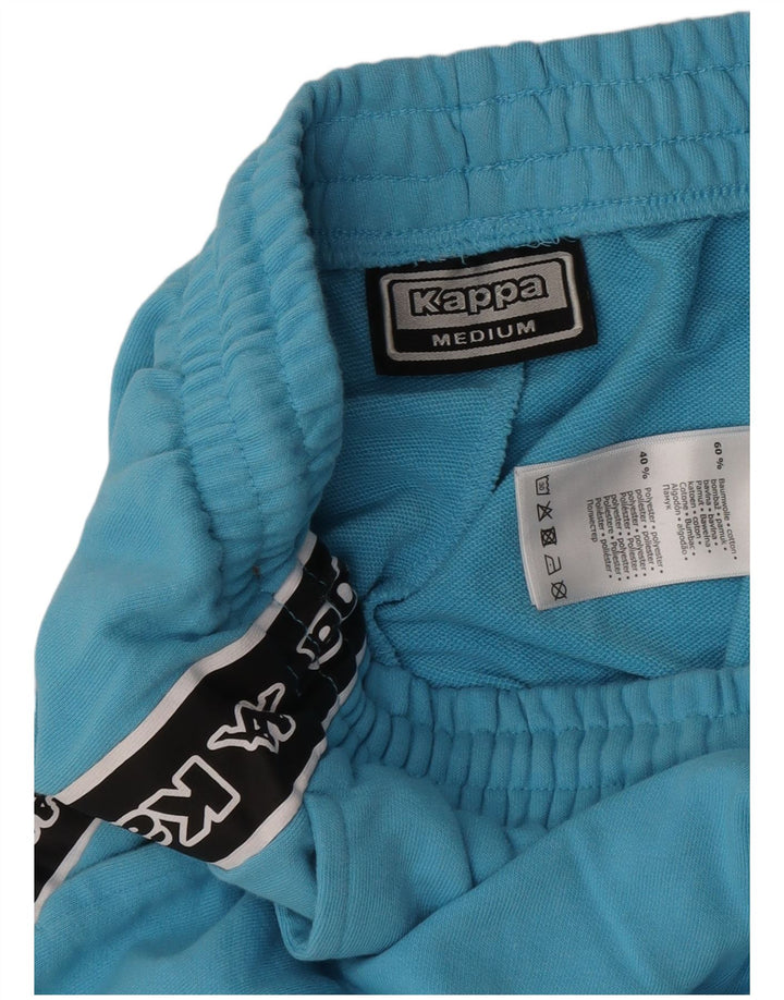 Kappa Hombre Pantalones cortos deportivos con estampado de algodón color block en azul medio