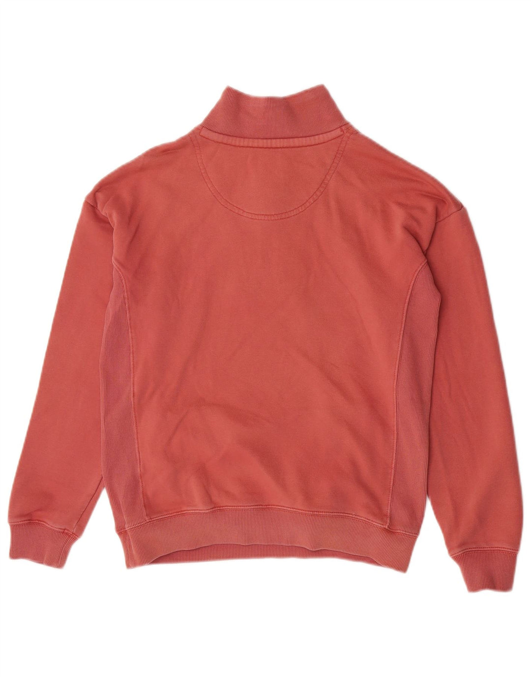 Fat Face Sudadera extragrande con cuello y cremallera para mujer, talla 10, color rosa