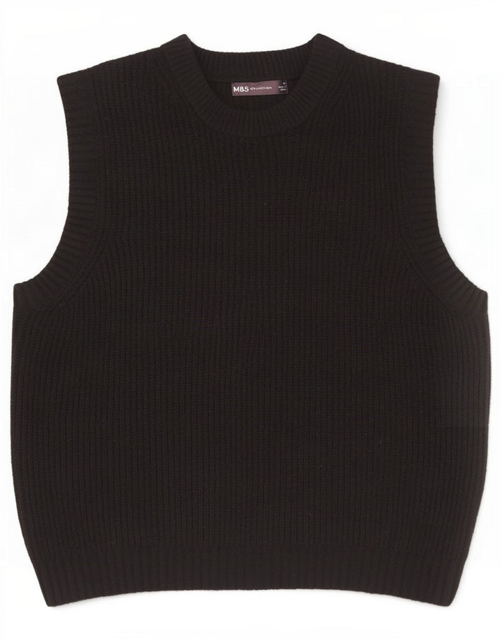 Marks & Spencer Chaleco para hombre Camiseta sin mangas Mediana Poliéster negro