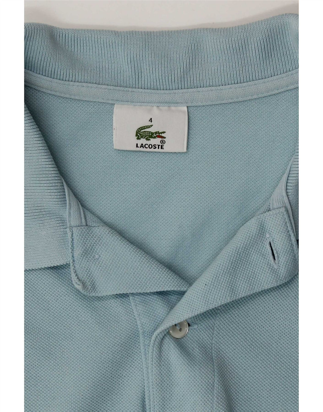 Polo Lacoste para hombre talla 4 algodón azul medio