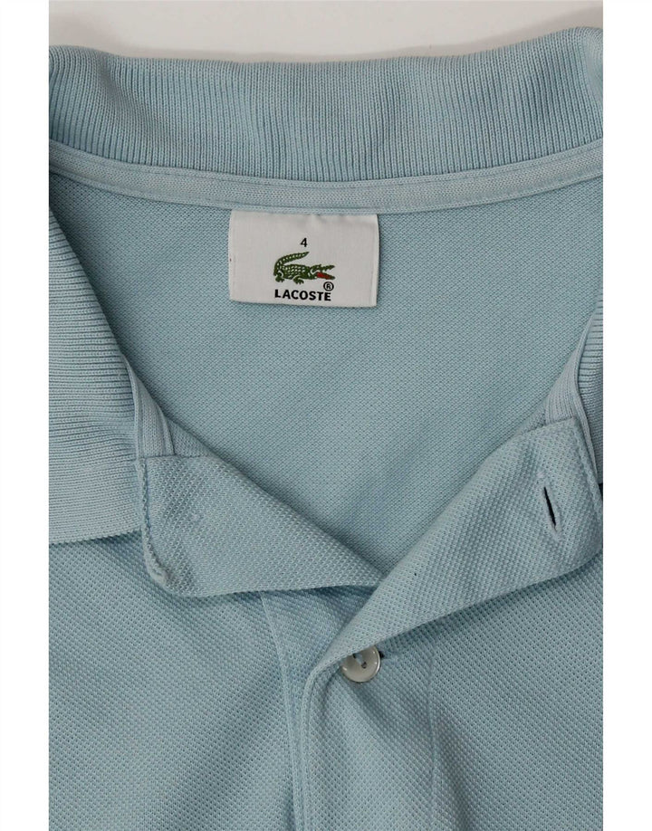 Polo Lacoste para hombre talla 4 algodón azul medio