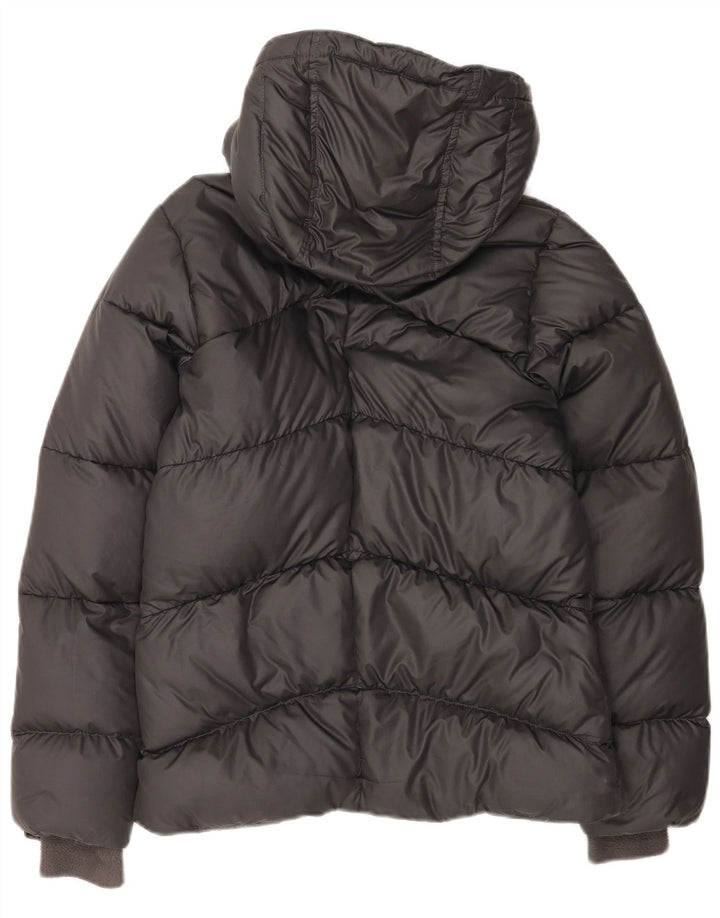 Nike Chaqueta acolchada con capucha para mujer UK 8/10 Small Negro Poliéster