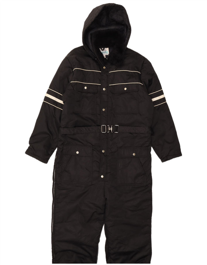 Sears Work Leisure Mono de esquí con capucha para hombre, nailon negro grande