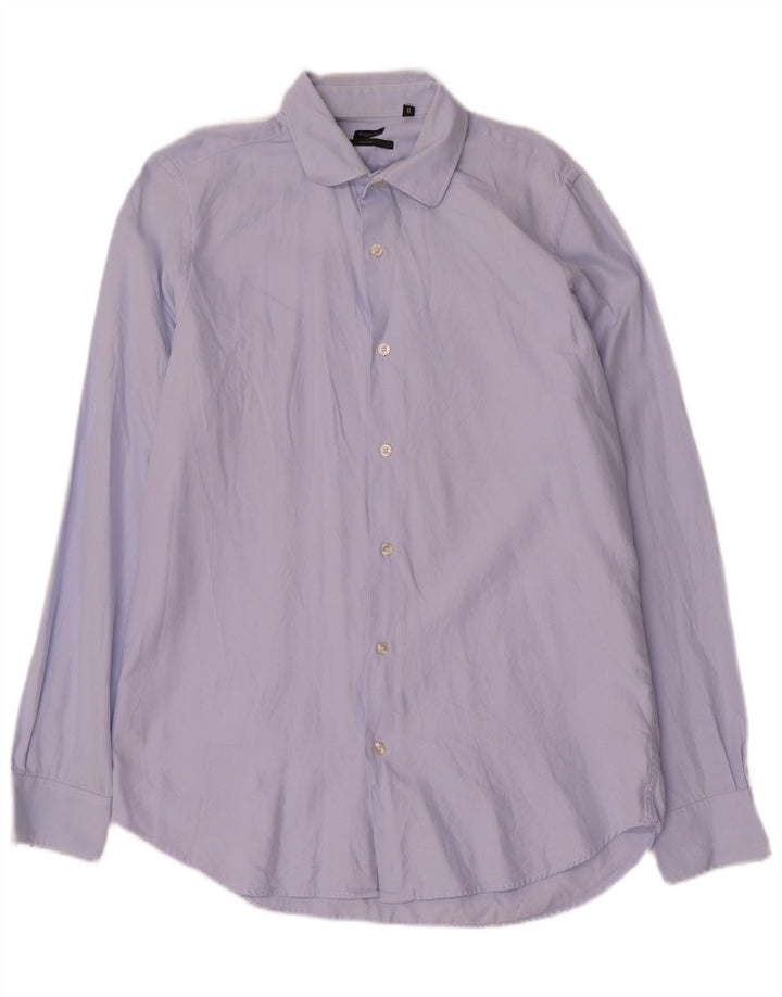 Paul Smith Camisa para hombre Talla 41 16 Algodón a rayas azul grande