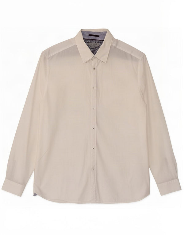 Ted Baker Camisa para hombre Talla 6 2XL Algodón blanco
